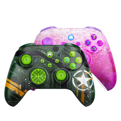 Wireless Bluetooth Game Controller for Xbox 1/Series X-S, Windows 10/11, PC Console - ABS Plastic, Macro, Turbo, Dual Vibration, RGB Indic, 3-Way Connectivity Gaming Accessories