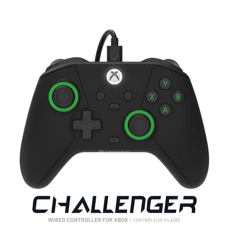 Drakong the Challenger Wired Controller for XBOX, Hall Effect Sticks & Triggers, Programable Back Buttons, USB C, Aux Input, Laser Textured Grip, Low Latency