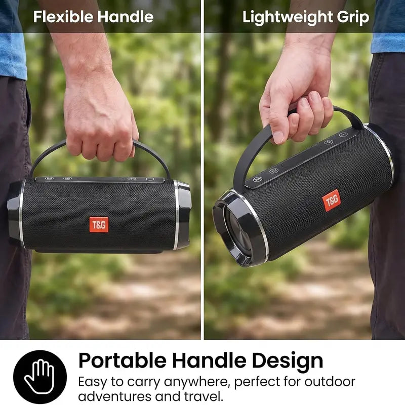 T&G Portable Bluetooth Speaker, IPX5 Waterproof Wireless Speaker , 10W Loud Outdoor Speaker Forcamping Beach, Party , Support USB / TF / FM Radio ,TWS Pairing , Gift for Teens