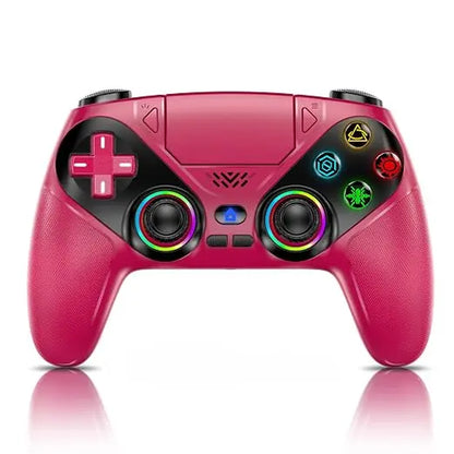 Gamrombo LED Wireless Controller for PS5, Compatible with PS5 Pro/Slim/Pc, Dual Vibration, Macro/Turbo Function, 3.5Mm Audio Jack, 6-Axis Motion Control Gamepad with Speaker