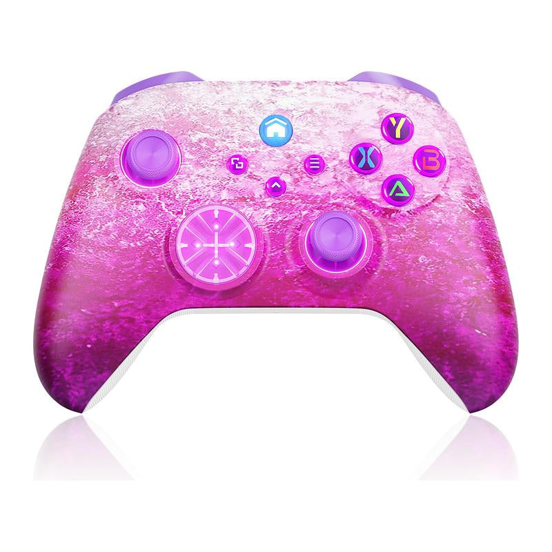 Wireless Bluetooth Game Controller for Xbox 1/Series X-S, Windows 10/11, PC Console - ABS Plastic, Macro, Turbo, Dual Vibration, RGB Indic, 3-Way Connectivity Gaming Accessories