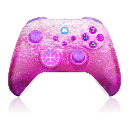 Wireless Bluetooth Game Controller for Xbox 1/Series X-S, Windows 10/11, PC Console - ABS Plastic, Macro, Turbo, Dual Vibration, RGB Indic, 3-Way Connectivity Gaming Accessories