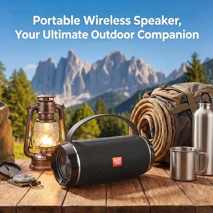 T&G Portable Bluetooth Speaker, IPX5 Waterproof Wireless Speaker , 10W Loud Outdoor Speaker Forcamping Beach, Party , Support USB / TF / FM Radio ,TWS Pairing , Gift for Teens