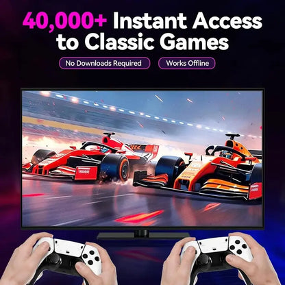2025 Upgraded Retro Gaming Console, 4K HDMI Video Game Consoles with 40,000+ Games & 23 Emulators, Plug and Play Video Gaming Stick (128G)