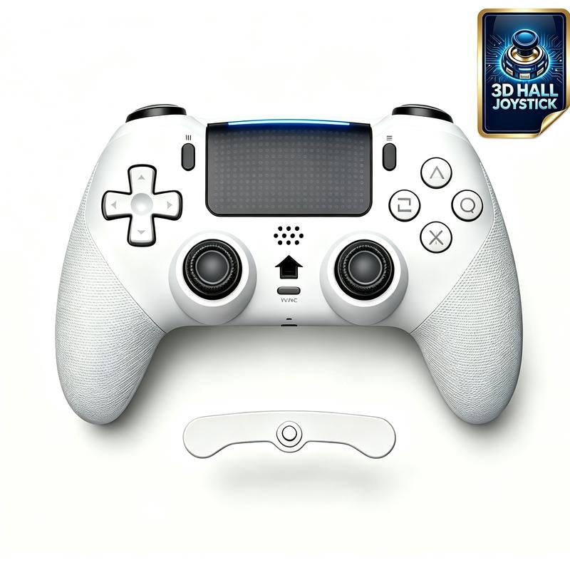 Olevo PS5 RGB Lighting Programmable Game Controller for Multiple Platforms, Esports Controller Compatible with PS5/PC, Wireless Drift-Free Sticks, Six-Axis Gyroscope, Dual Vibration, Rapid Firing, Touchpad, Bluetooth 5.0, 3.5 Mm Audio/Microphone Jack, Bac