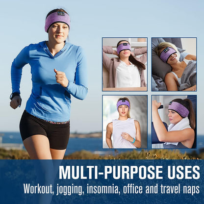 Bluetooth 5.4 Sleep Headphones Headband Soft for Side Sleepers
