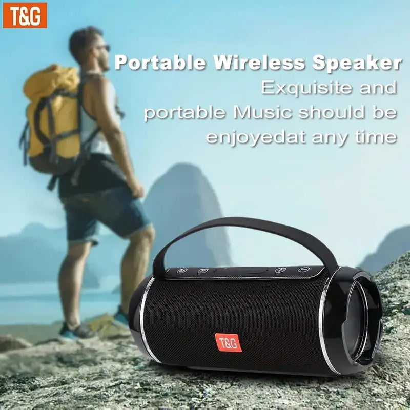 T&G Portable Bluetooth Speaker, IPX5 Waterproof Wireless Speaker , 10W Loud Outdoor Speaker Forcamping Beach, Party , Support USB / TF / FM Radio ,TWS Pairing , Gift for Teens