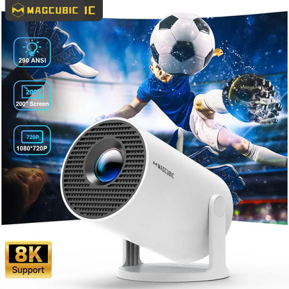 Projector HY300 PRO 8K Android 14 Dual Wifi6 290ANSI Allwinner H726 BT5.4 1080P 1280*720P Home Cinema Outdoor Projetor